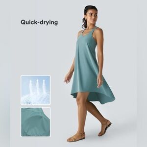 Quick-Drying Teal Dress